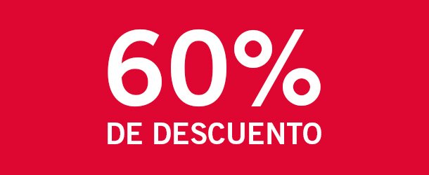 60% de descuento